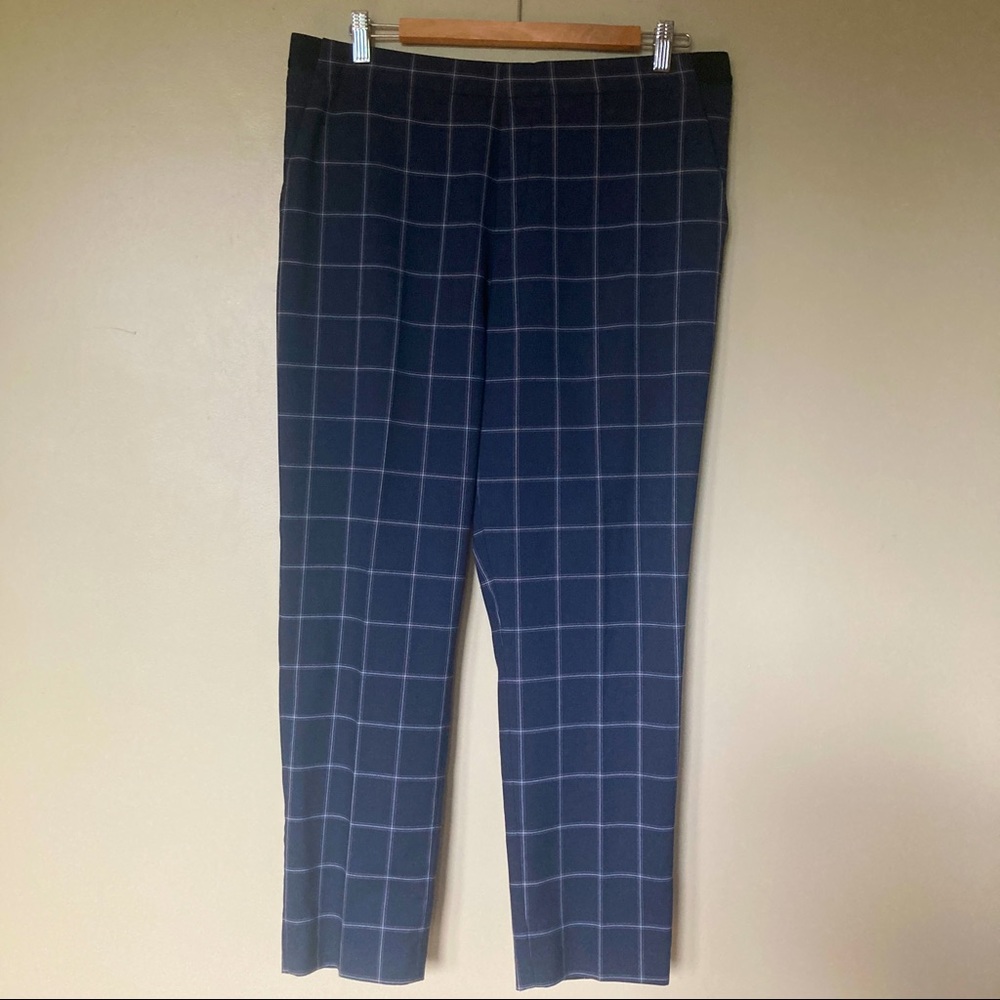 UNIQLO Navy Windowpane Check EZY Pants